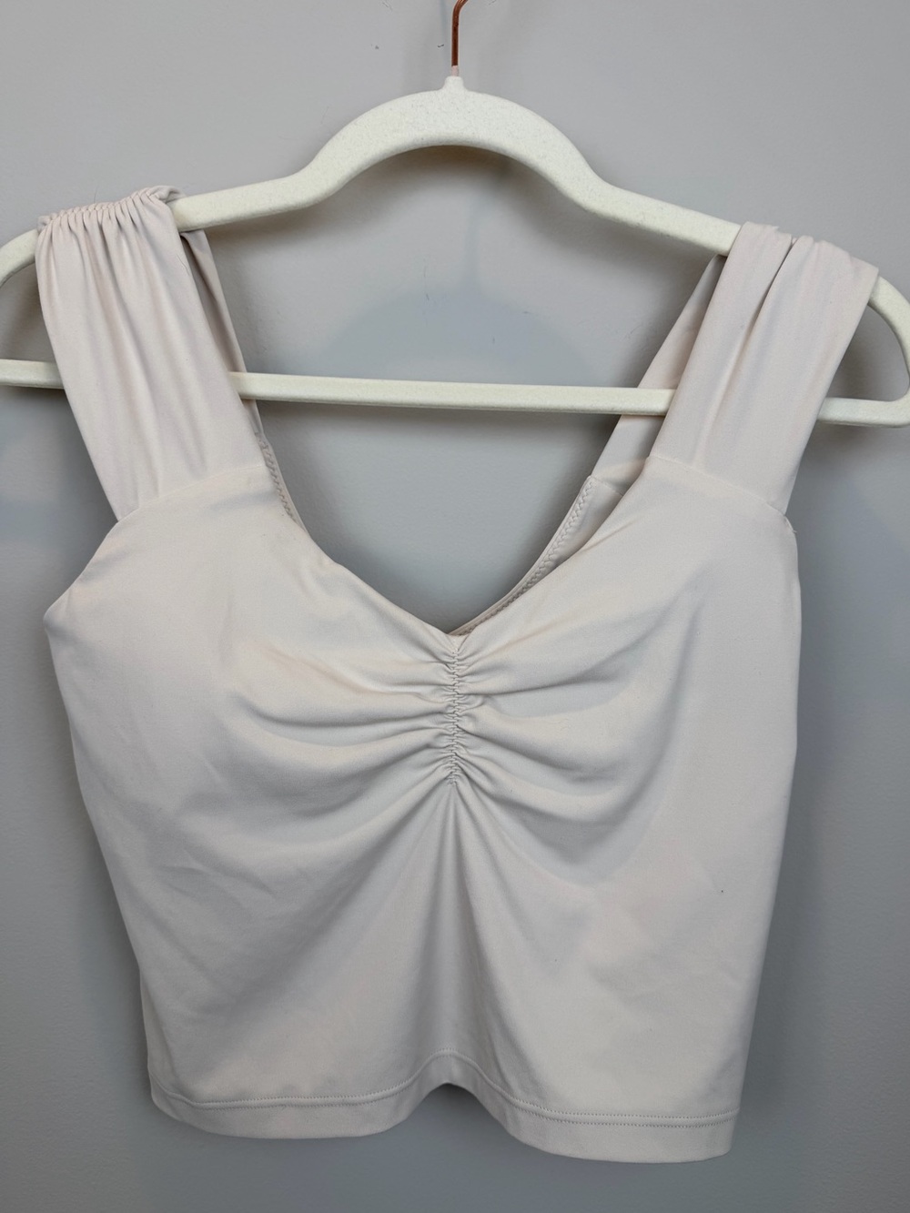OFFLINE by Aerie White Ruched Athletic Tank